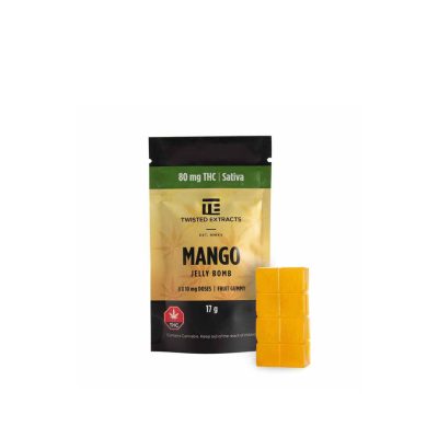 Buy Twisted Extracts Mango Jelly Bombs Online Green Society