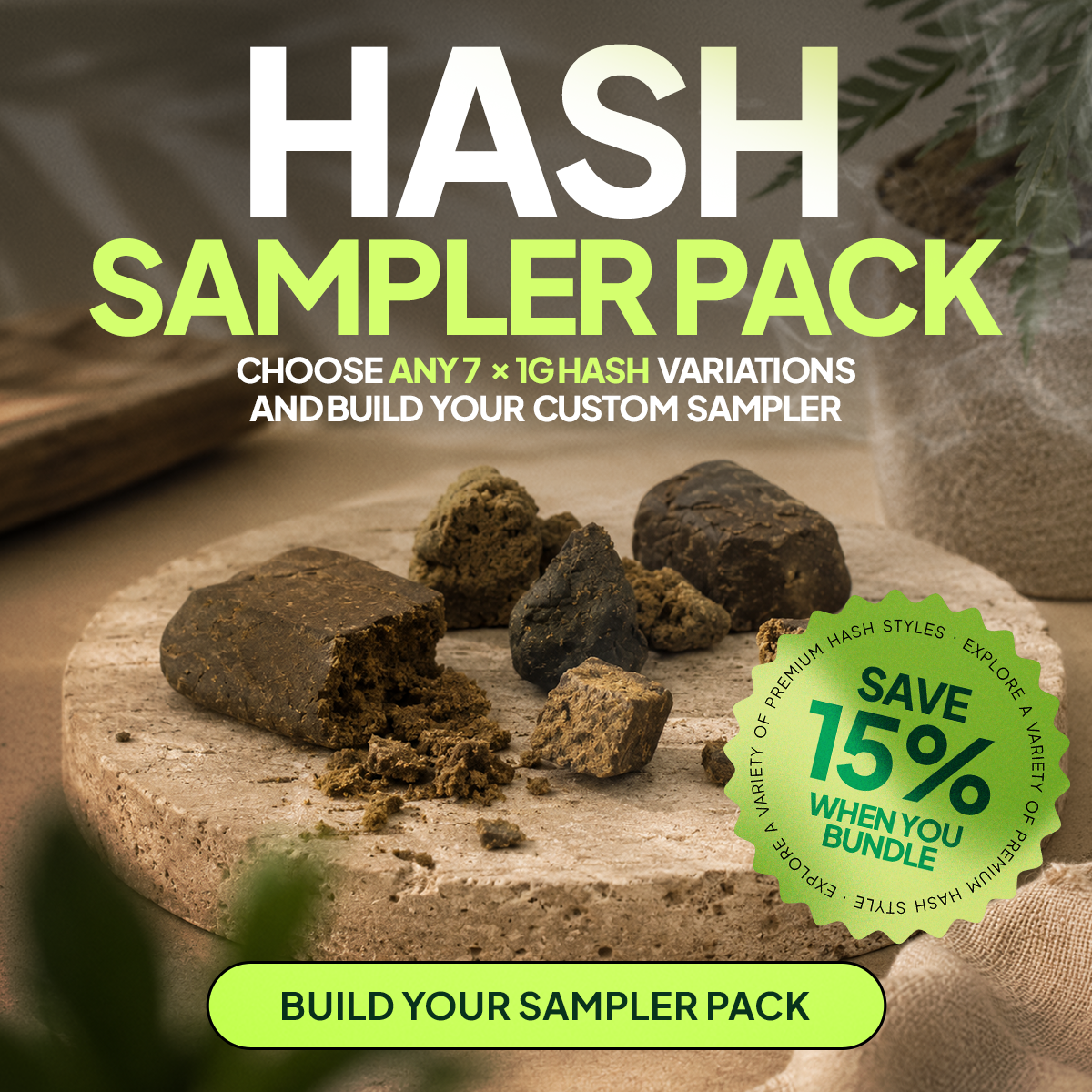 Buy Hash Sampler Pack Online Green Society