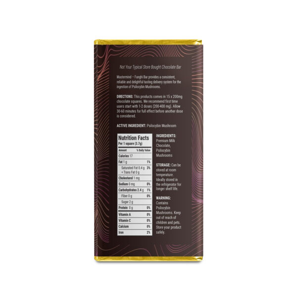 Buy MasterMind Funghi Chocolate Bars Online Green Society