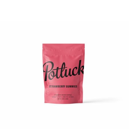 Buy Potluck Strawberry Gummies Online Green Society