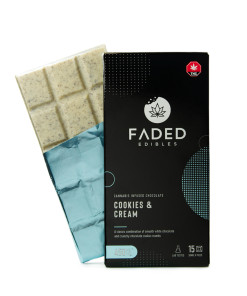 Buy Faded Cannabis Co. Cookies & Cream Bar Online Green Society