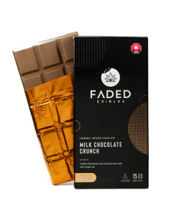 Buy Faded Cannabis Co. Milk Chocolate Crunch Bar Online Green Society
