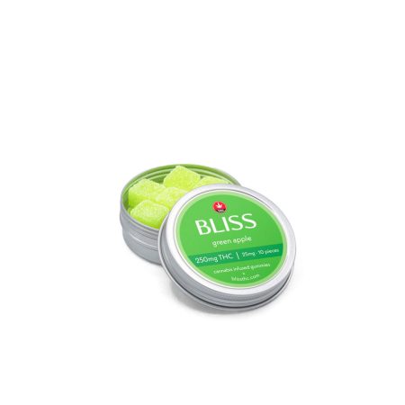 Buy Bliss Green Apple THC Gummies Online Green SOciety