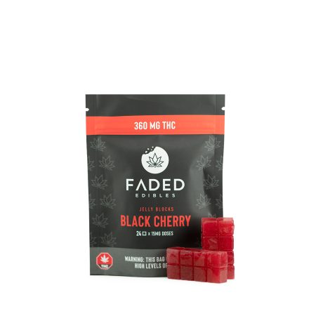Buy Faded Cannabis Co. Black Cherry Jelly Blocks Online Green Society
