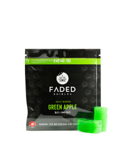 Buy Faded Cannabis Co. Green Apple Jelly Blocks Online Green Society