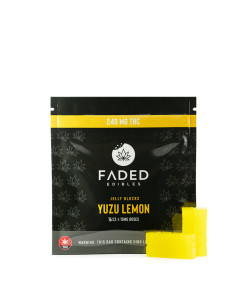 Buy Faded Cannabis Co. Yuzu Lemon Jelly Blocks Online Green Society