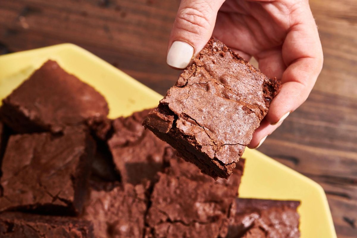 Cannabis brownie square