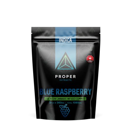 Buy Proper Extracts Indica Blue Raspberry Gummies Online Green Society