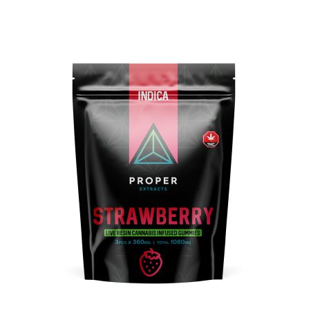 Buy Proper Extracts Indica Strawberry Gummies Online Green Society