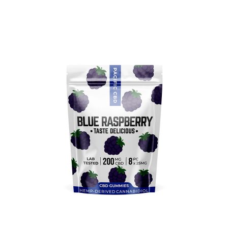 Buy Pacific CBD Blue Raspberry Gummies Online Canada Green Society