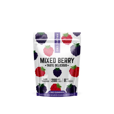 Buy Pacific CBD Mixed Berry Gummies Online Canada Green Society