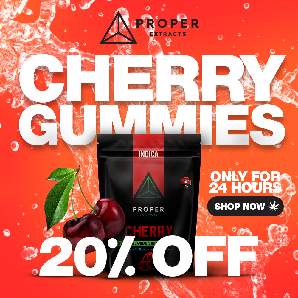 Proper Extracts Cherry Indica Gummies