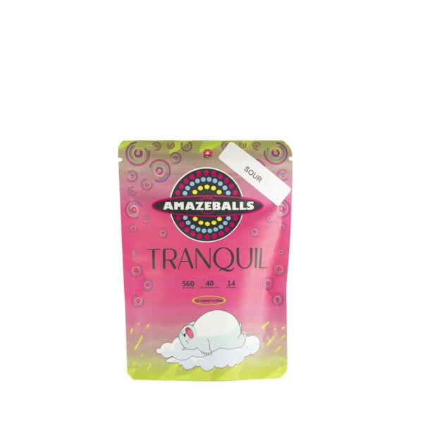 Buy Amazeballs Sour Strawberry Kiwi Tranquil Gummies Online Green Society