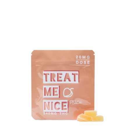 Buy Treat Me Nice Peach Gummies Online Green Society