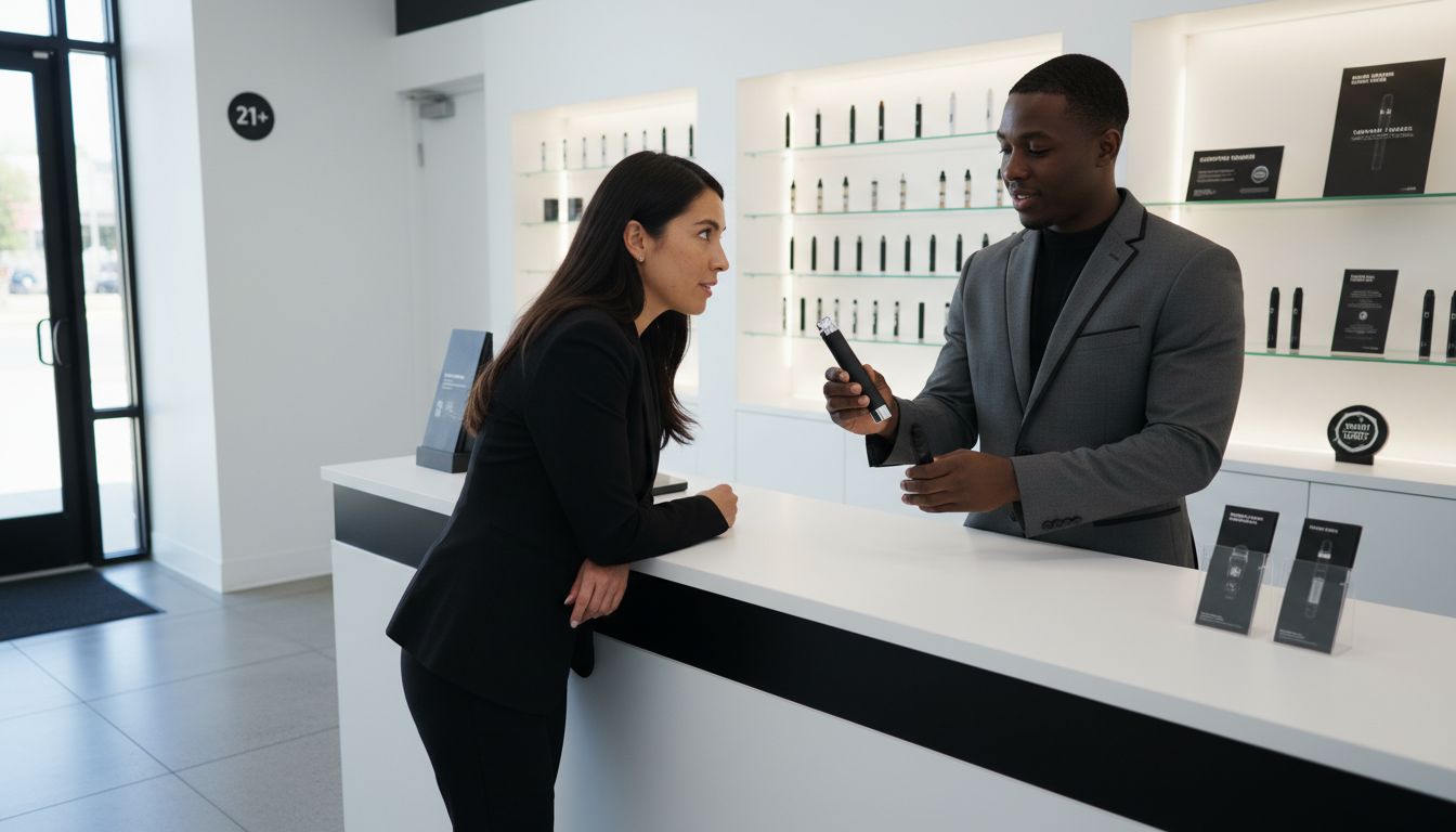 cannabis vape demonstration