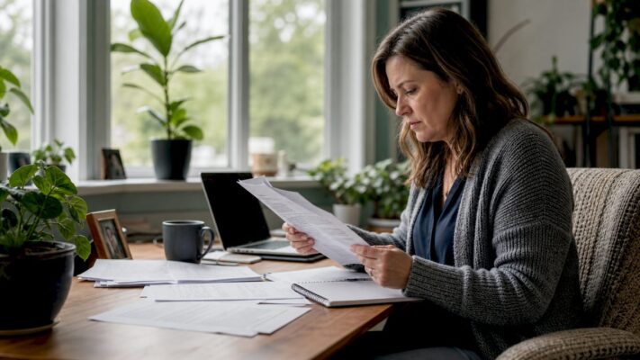 Adult woman reviewing cannabis age regulations