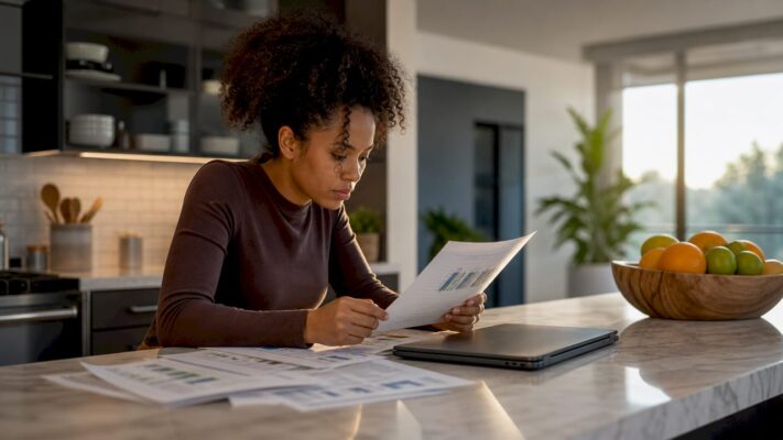 Woman studying cannabis effects and genetics