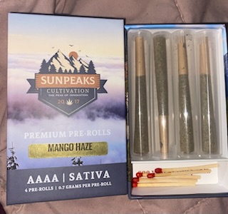 Sunpeaks Cultivation Pre-Rolled Joints photo review