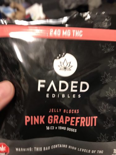 Faded Cannabis Co. Pink Grapefruit Jelly Blocks photo review