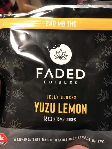 Faded Cannabis Co. Yuzu Lemon Jelly Blocks photo review