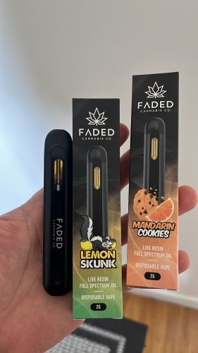 Faded Cannabis Co. 2mL Live Resin Vape Pens photo review