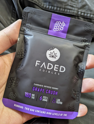 Faded Cannabis Co. Grape Crush Gummies photo review