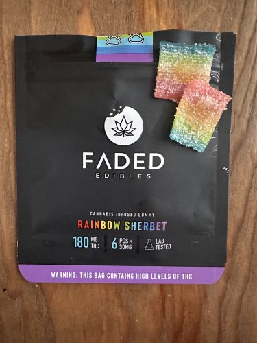 Faded Cannabis Co. Rainbow Sherbet Belts photo review