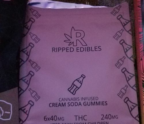 Ripped Edibles THC Cream Soda Gummies photo review