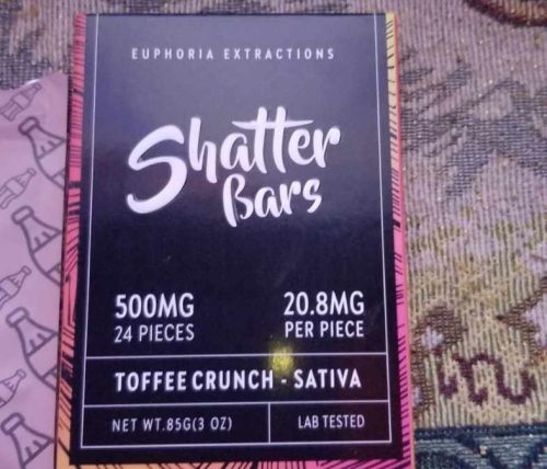 Euphoria Extractions Sativa Shatter Bars photo review