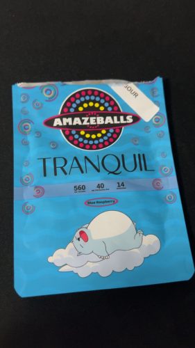 Amazeballs Sour Blue Raspberry Tranquil Gummies photo review