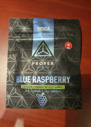 Proper Extracts Indica Blue Raspberry Gummies photo review