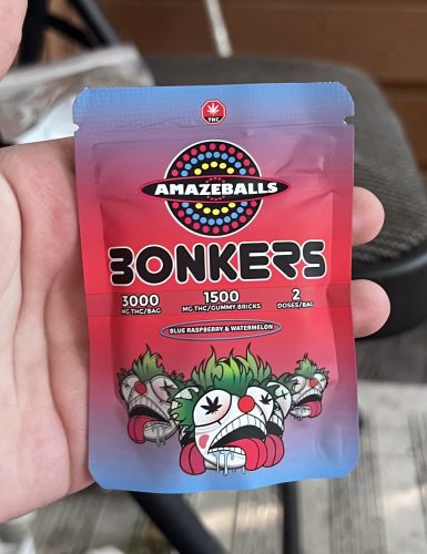 Amazeballs Sour Blue Raspberry & Watermelon Bonkers Gummies photo review