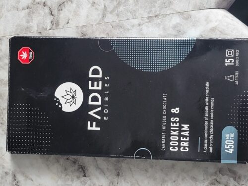 Faded Cannabis Co. Cookies & Cream Bar photo review