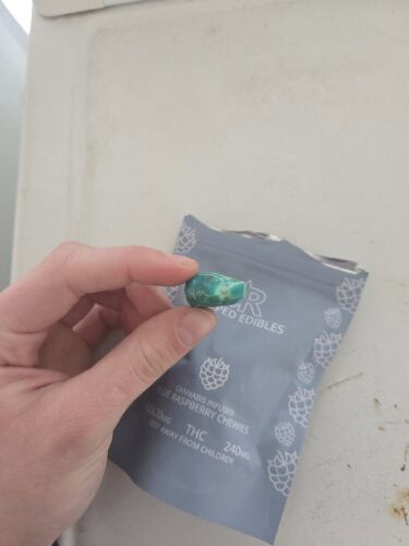 Ripped Edibles THC Blue Raspberry Chewies photo review