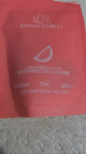 Ripped Edibles THC Watermelon Gummies photo review