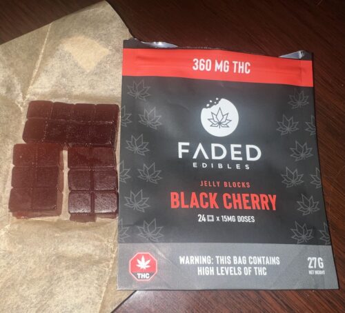 Faded Cannabis Co. Black Cherry Jelly Blocks photo review